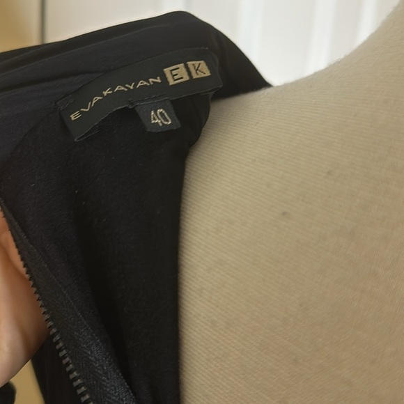 Eva Kayan Black Blouse Top Sz40 - Picture 6 of 7